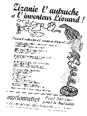 Zizaniel'autruche et l'inventeur léonard (2001/2002)